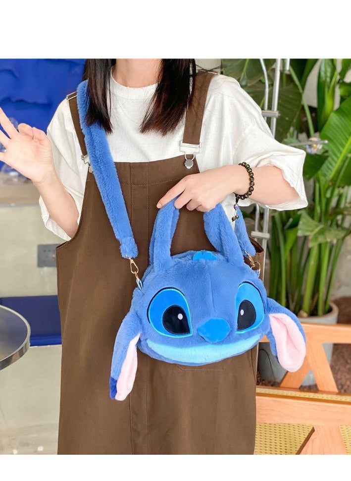 STITCH - New blue Stitch doll crossbody bag handbag plush bag children's handbag - Image 1