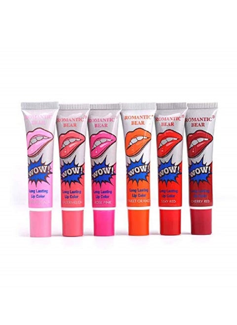 6-Piece Long Lasting Lip Colour Set Multicolor