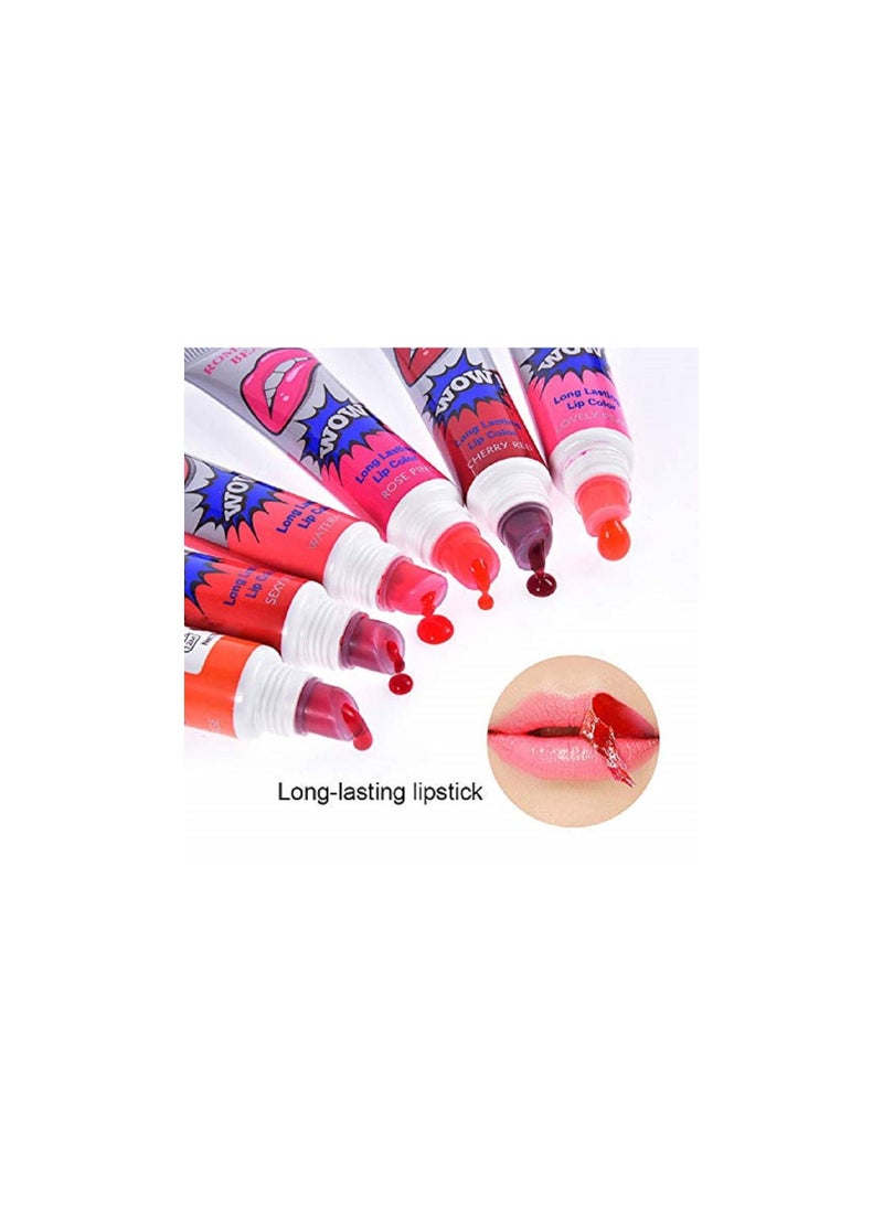 6-Piece Long Lasting Lip Colour Set Multicolor