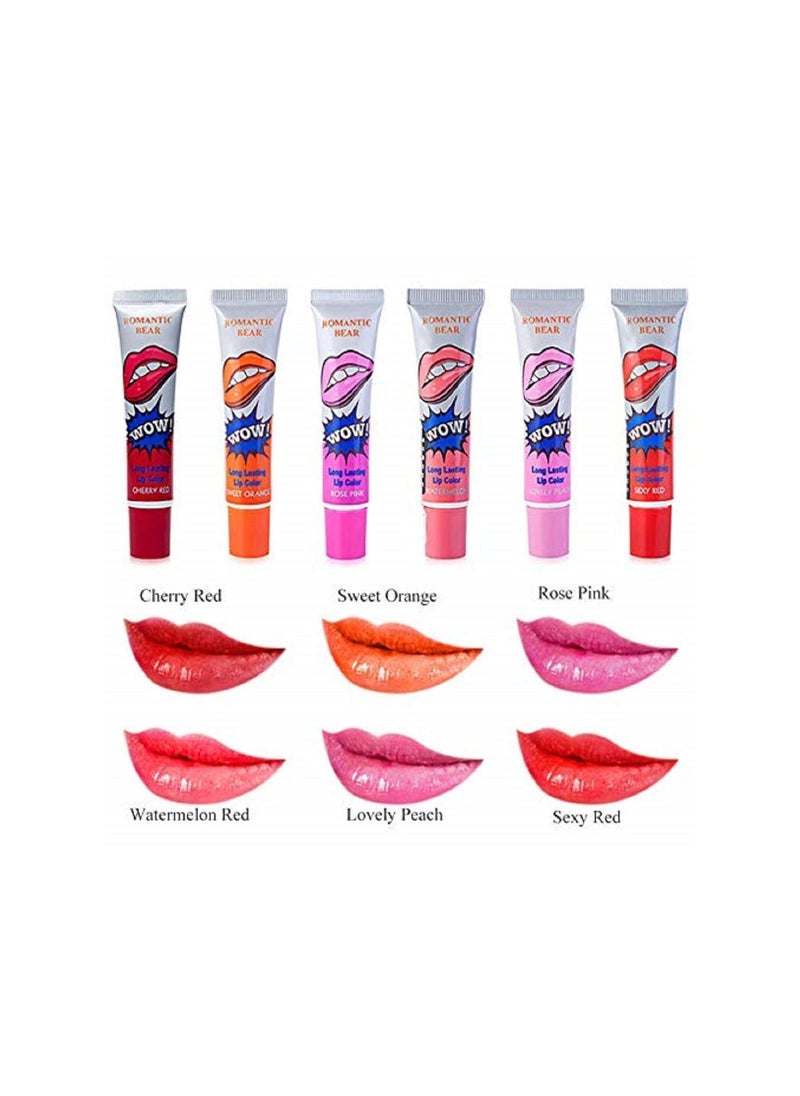 6-Piece Long Lasting Lip Colour Set Multicolor