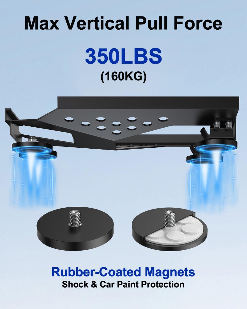 TAILBB for Starlink Mini Mount, Magnetic Starlink Mini Car Mount Base Suction Cup Accessories Truck RV Flat Rack Roof Sunroof Kit Boat V4ï¼Œfor Camping, High-Speed & Extreme Conditions (Black) - Image 3