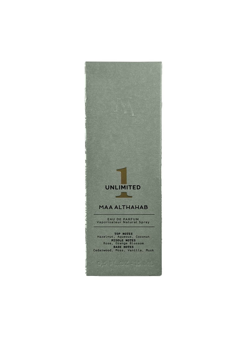 Maa Althahab Unlimited 1  for Unisex EDP 15ML - Image 3