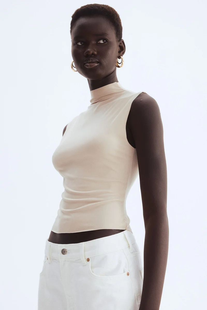 H&M Sleeveless turtleneck top