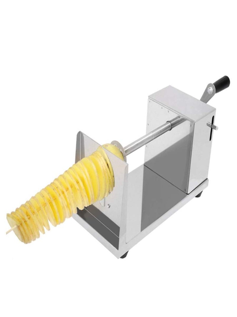 Drumil Drumil Potato Slicer Spiral Vegetable Cutter French FryManual Stainless Steel Twisted CZ 6 x 55 x 113 inches  - Image 5