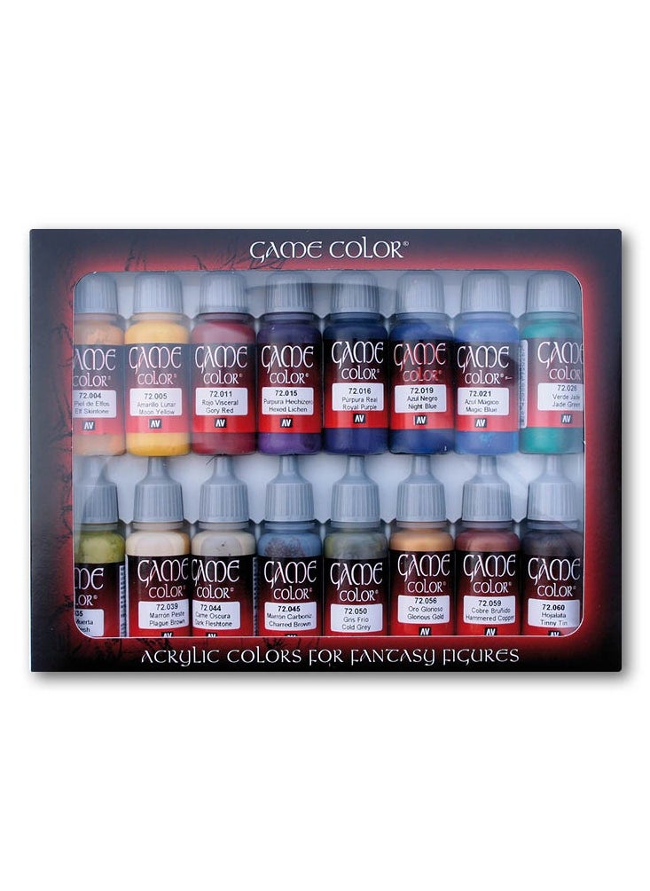 Vallejo - 72.298 VALLEJO GAME COLOR SET: ADVANCED 17ml (16-pc set) - Image 1