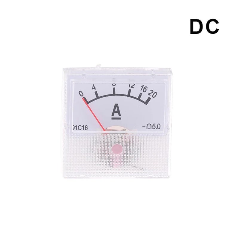 AC 150-300V DC 10-250V DC 5-75A أميتر فولتميتر جهاز قياس التيار والجهد مؤشر تناظري فولتميتر أميتر لوحة قياس (DC 20A) - Image 2