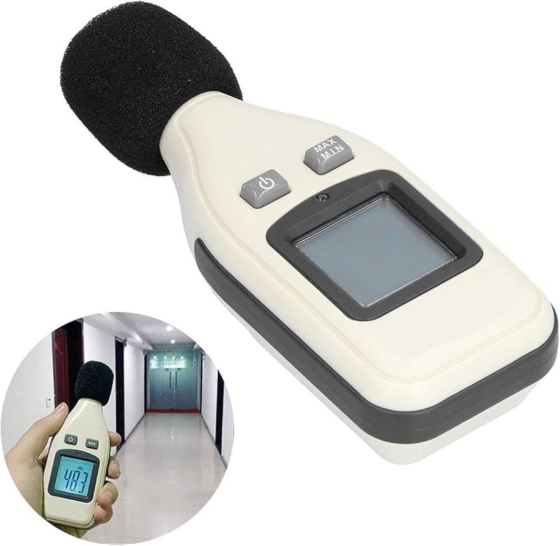 Decibel Sound Level Tester Noise Meter with LCD Display for Indoor Outdoor Use - Image 1