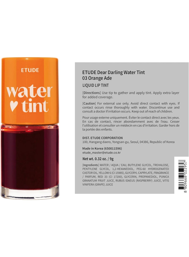 ETUDE Dear Darling Water Tint 03-Orange - Image 2