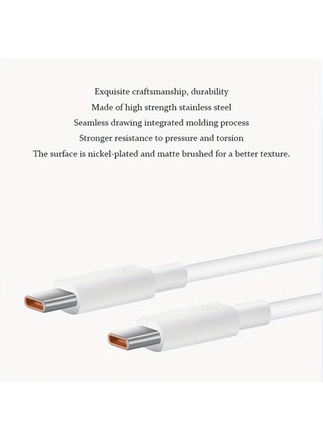 USB C to C Cable 88W PD Fast Charging Cord 6A 39 37 Inch 1pc - Image 4