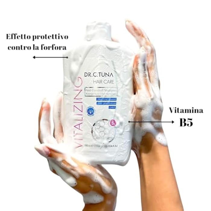 FARMASi Vitalizing Anti-Dandruff Shampoo, Apple Cider Vinegar, Garlic All Hair Types 17 fl.oz / 500ml - Image 3