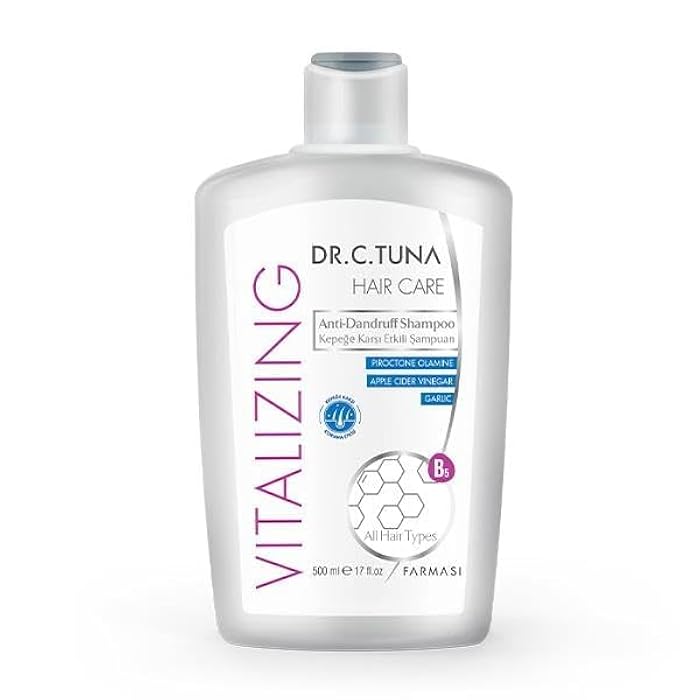 FARMASi Vitalizing Anti-Dandruff Shampoo, Apple Cider Vinegar, Garlic All Hair Types 17 fl.oz / 500ml - Image 2