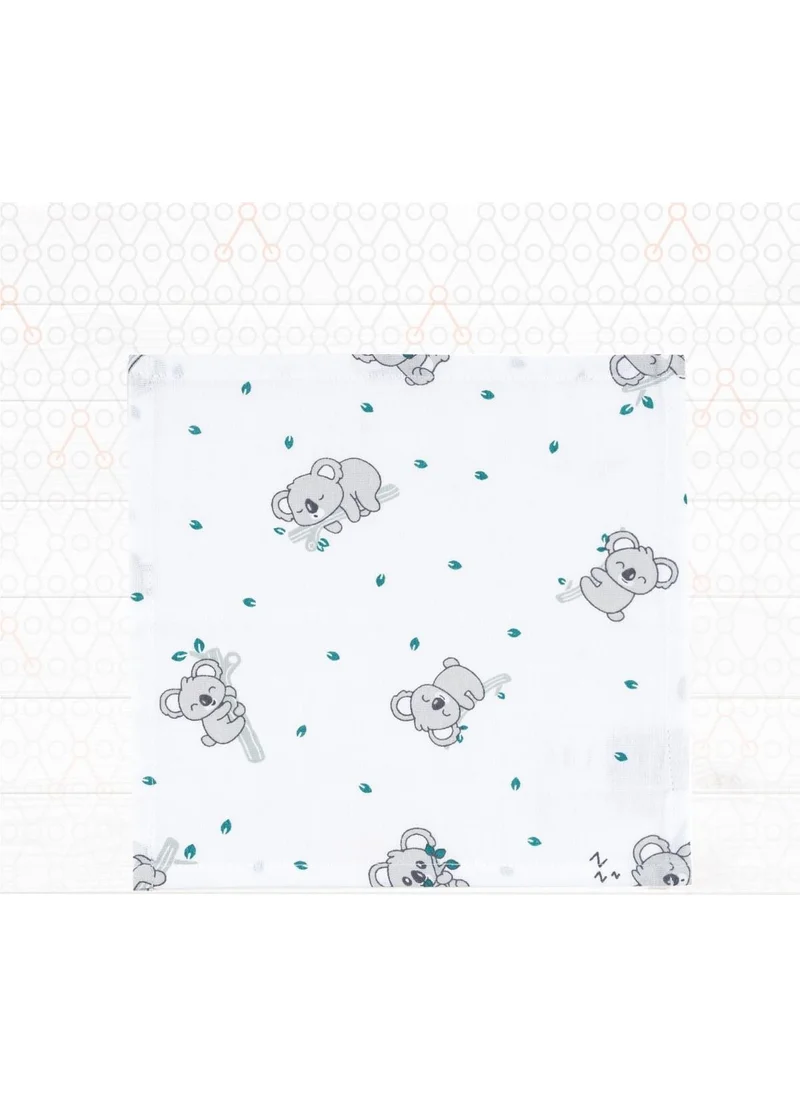 Gezenbebe Hero 3-Piece Muslin Mouth and Shoulder Diaper Set (30x30) Koala