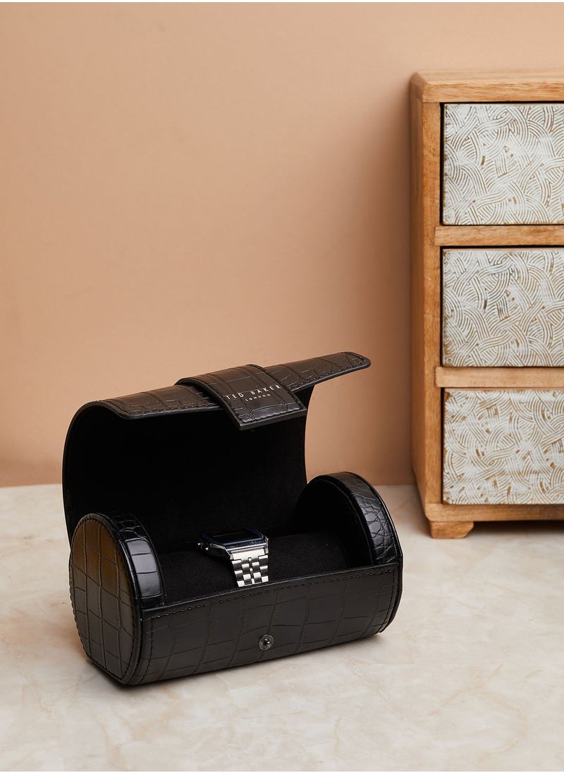 Ted Baker - Cliive Croc Effect  Watch Roll - Image 1