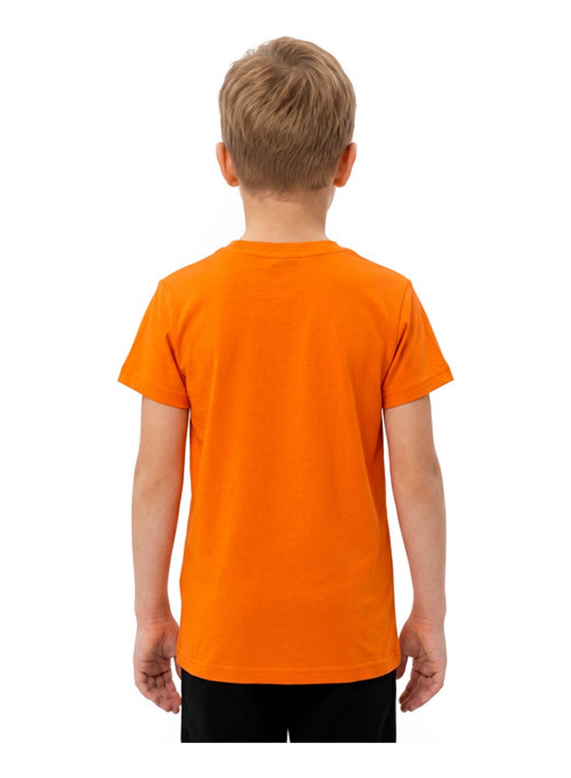 Andora Short Sleeves Printed Boys T-Shirt - Orange - Image 2