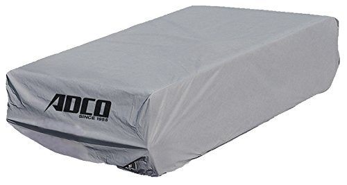 ADCO غطاء بولي بروبيلين قابل للطي من ADCO 2892، يناسب مقطورات 10'1" - 12'، رمادي/أبيض - Image 2