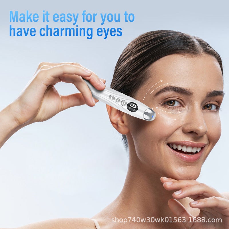 Cross-Border Eye Massager with Color Light, Ion Technology, and Heating Function - Electric Beauty Pen for Puffiness Relief - Image 2