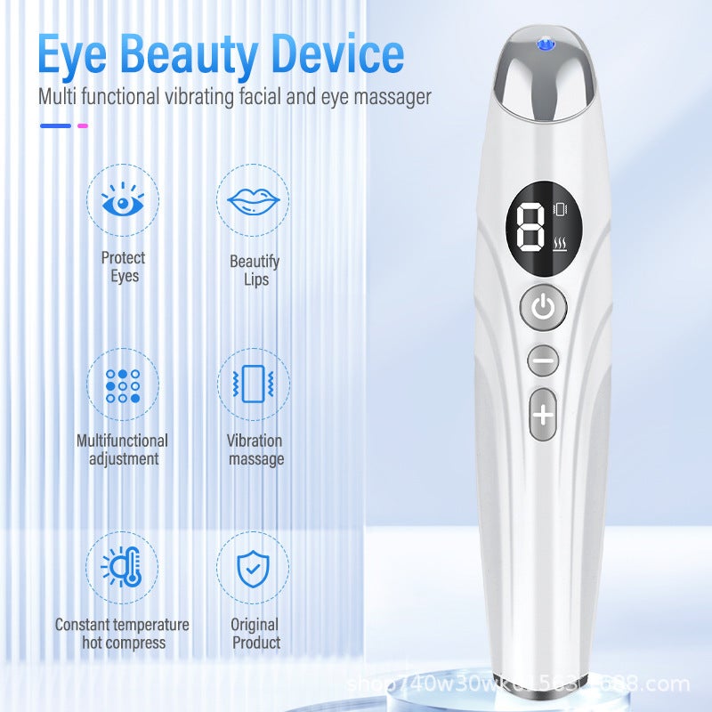 Cross-Border Eye Massager with Color Light, Ion Technology, and Heating Function - Electric Beauty Pen for Puffiness Relief - Image 1