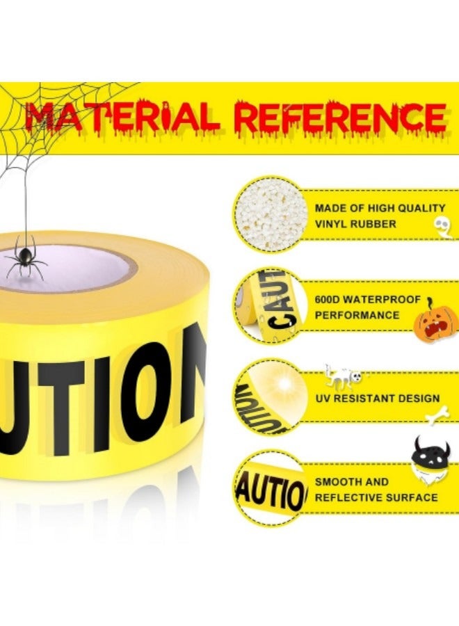 GGEROU Festival Decorations Caution Tape, 2 Pack Hazard Warning Tape Roll - Image 2