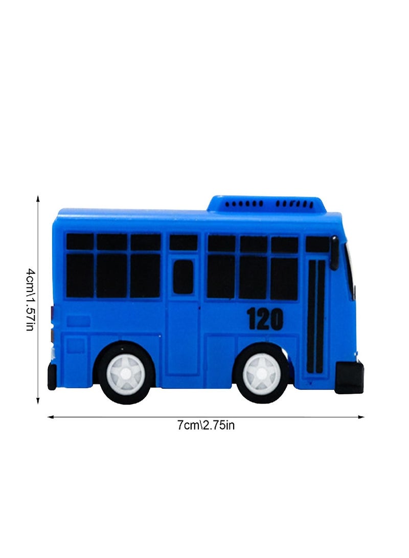 general Mini Bus Children's Toy Set Model Pull-Back Car 5 Piece - Image 2