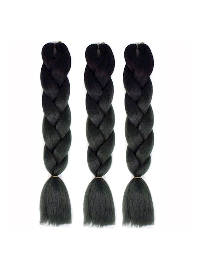 3 Piece African Braids Hair Extension Set Multi Color