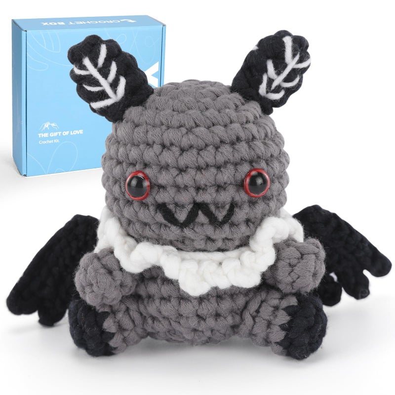 مجموعة الكروشيه CrochetBox للمبتدئين البالغين - مجموعة أدوات الكروشيه للمبتدئين، مجموعة أدوات الحياكة للبالغين والأطفال، هدايا حرفية مع خطاف خيوط الكروشيه، تعليمات فيديو خطوة بخطوة - Image 1