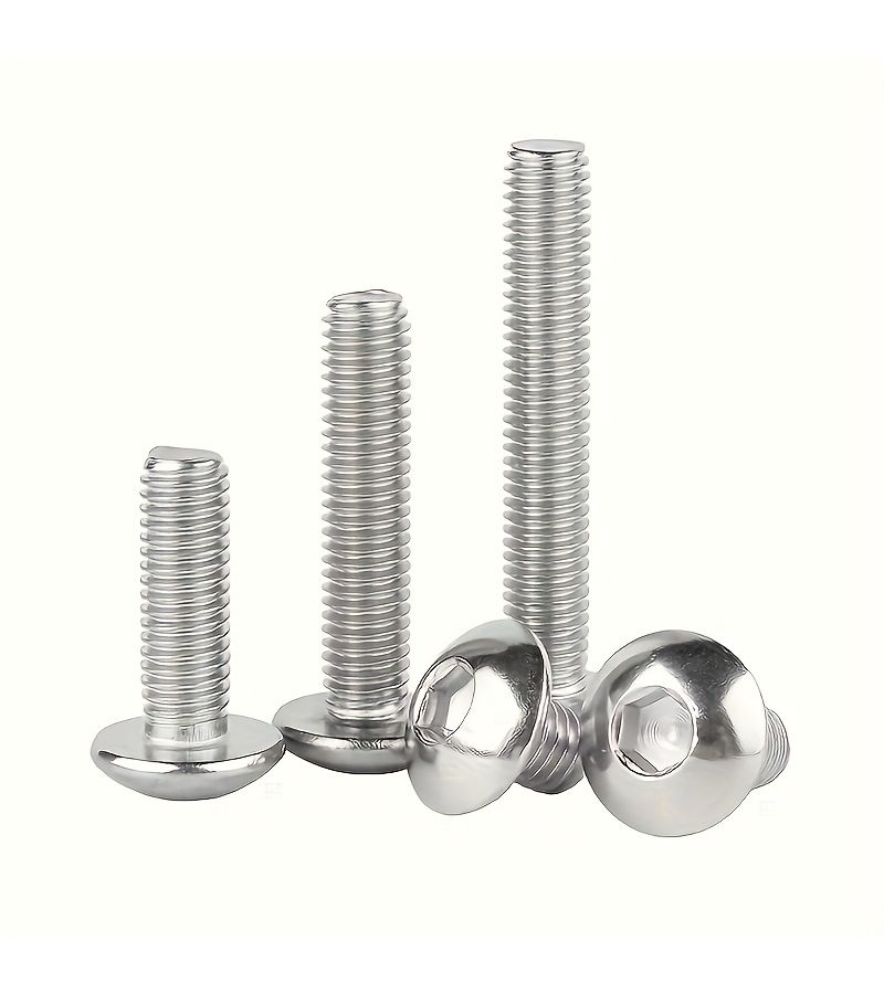 600Pcs M3 M4 M5 M6 Stainless Steel Hexagon Socket Bolts Nuts Washers Combination Set Hexagon Socket Round Head Screws DIY Tool Screw Nut Kit - Image 3