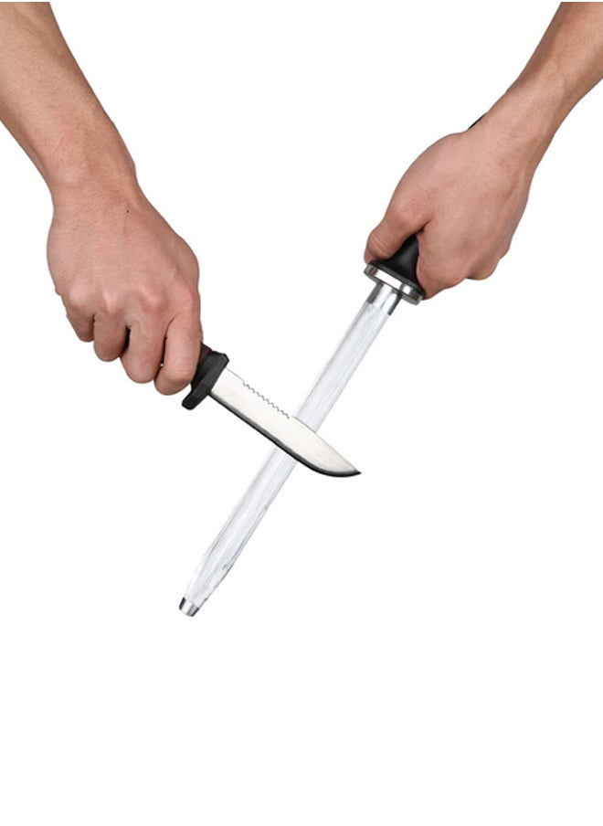 AL SANIDI - Stainless steel knife sharpener, Knife sharpening tooL, Silver, Size 10 inch - Image 1