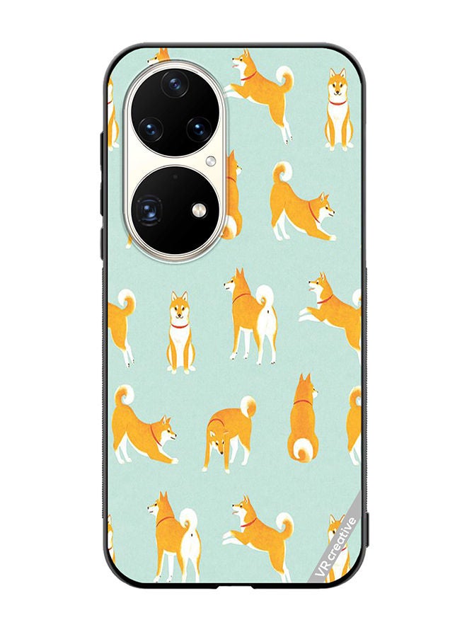 VR CREATIVE Protective Case Cover For Huawei P50 Pro Shib Inu Design Multicolour - Image 1