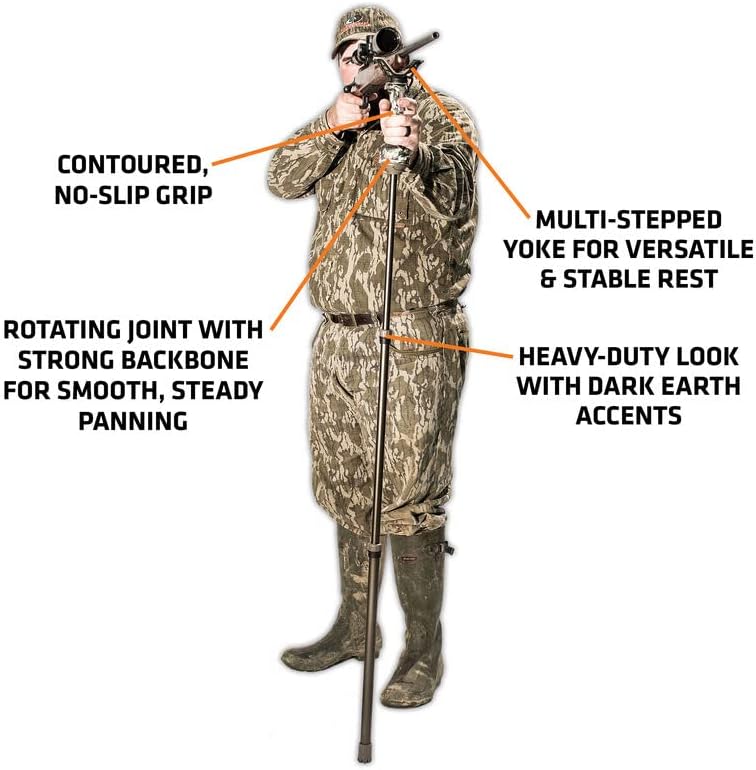 PRIMOS Hunting Trigger Stick Gen3 Shooting Stick, Adjustable Height, Quick-Detach Yoke, Durable and Lightweight, Ideal for Hunting, Shooting, and Photography - Image 1