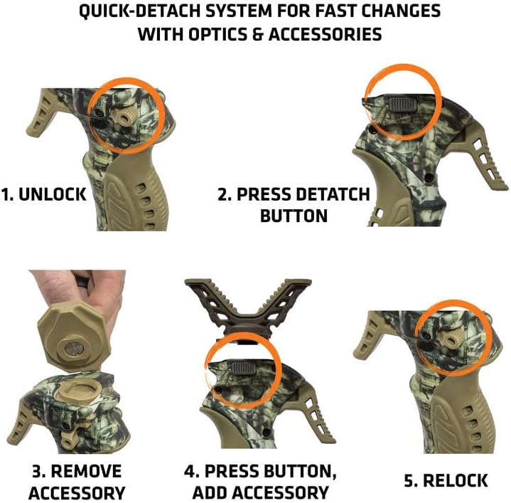 PRIMOS Hunting Trigger Stick Gen3 Shooting Stick, Adjustable Height, Quick-Detach Yoke, Durable and Lightweight, Ideal for Hunting, Shooting, and Photography - Image 2
