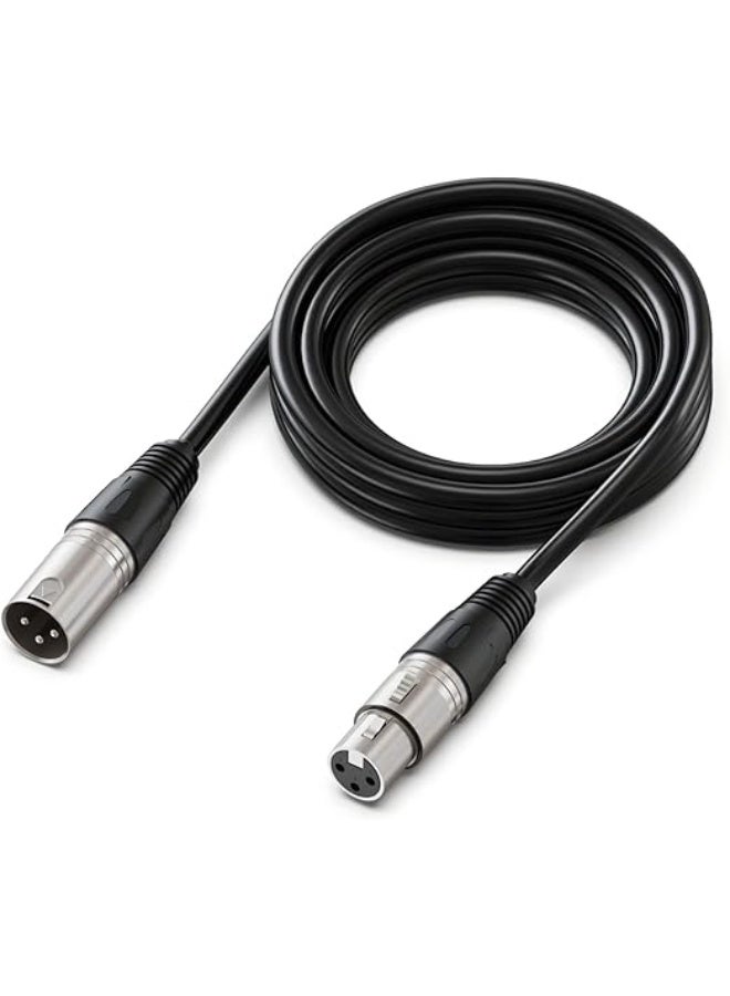 FIFINE XLR Microphone Cable 10ft, XLR Male to Female Mic Audio Cord with Balanced 3 PIN, Speaker Cable, Mic Wire, for Recording Podcast Streaming, Black-L9 - Image 1