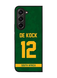 Cover for Samsung Galaxy Z Fold5 Case, Rugged Black Slim fit Flexible Thin Protective Phone Cases - Player Name - David Miller, Jersey Number- 10