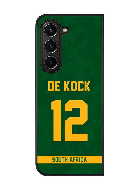 Cover for Samsung Galaxy Z Fold5 Case, Rugged Black Slim fit Flexible Thin Protective Phone Cases - Player Name - David Miller, Jersey Number- 10