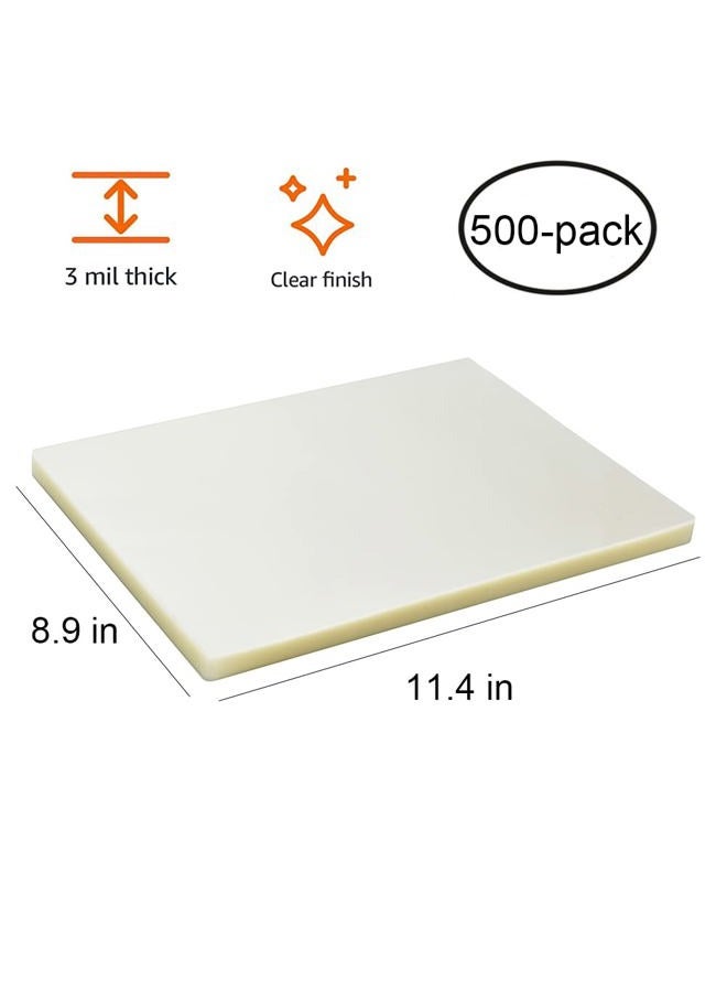 FungLam PackingSupply Thermal Laminating Pouches 3 Mil - 8.9-Inch x 11.4-Inch, Pack of 500 - Image 2