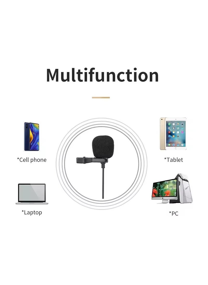 Jmary Jmary MCR2 Professional Type C Interface Lapel Mic 3.5mm Micro type Mobile Phone PC Voice Lavalier Microphone - Image 2