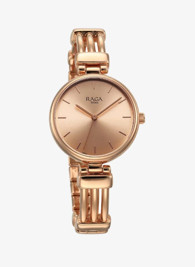 تيتان Women's Metal Analog Watch 95263WM01 - 32 mm
