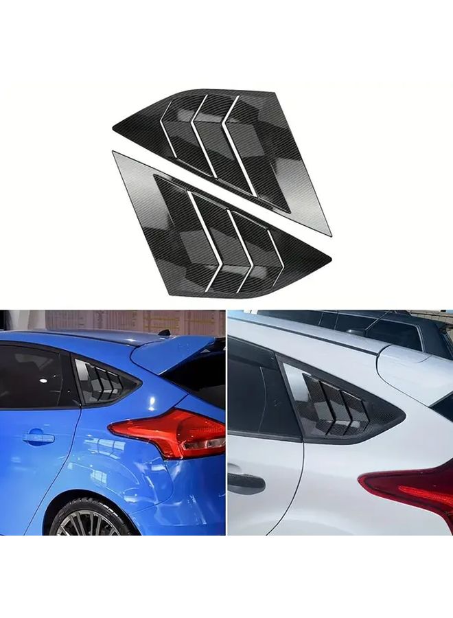 Carbon Fiber Side Window Louvers For Ford Focus ST RS MK3 2012 2018 Hatchback - Image 1
