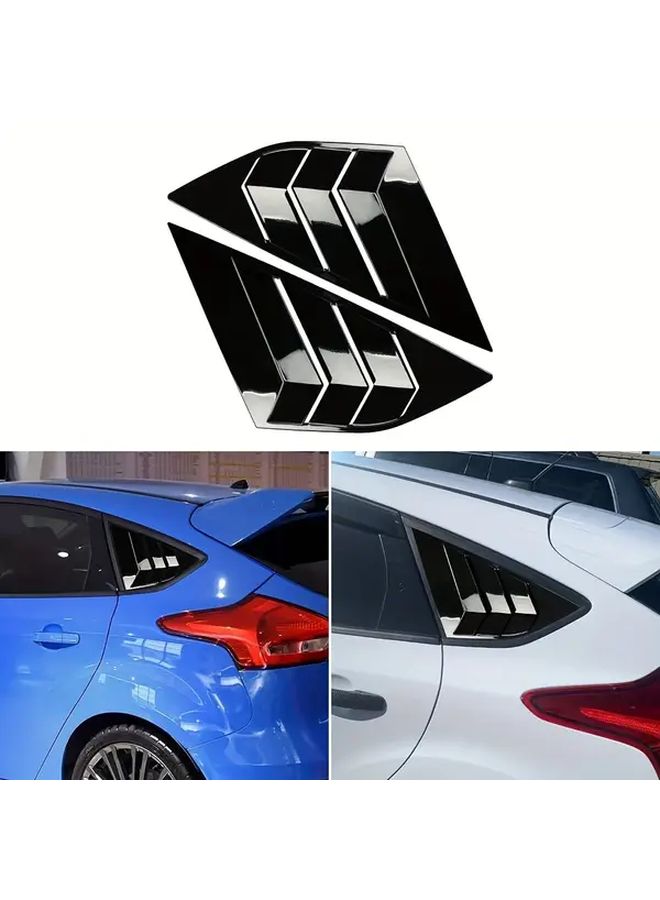 Carbon Fiber Side Window Louvers For Ford Focus ST RS MK3 2012 2018 Hatchback - Image 4