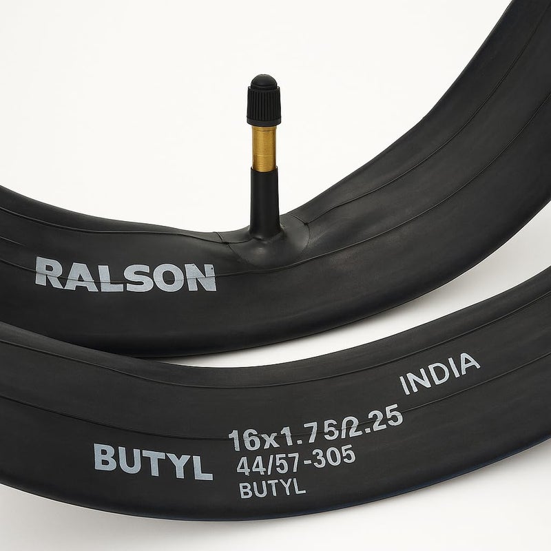 RALSON 16 Inch Bicycle Inner Tube (16x1.50–16x2.125) Fits 40-305/47-305/50-305/54-305/57-305 | 48mm AV Schrader Valve | Butyl Rubber Tube for Kids Bike, BMX, Scooter, Stroller, Folding - Image 5