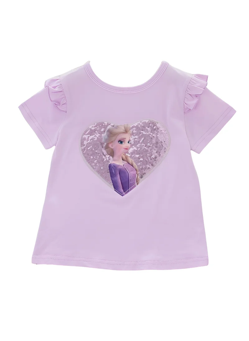 D'Daniela D' Daniela - Elsa Little Sparkle Royals T-Shirt- Purple