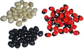 FRENUTRI reed gunja black gunja white gunja Seed 51 per packet Total 153 pcs Pack Of 1 - Image 1