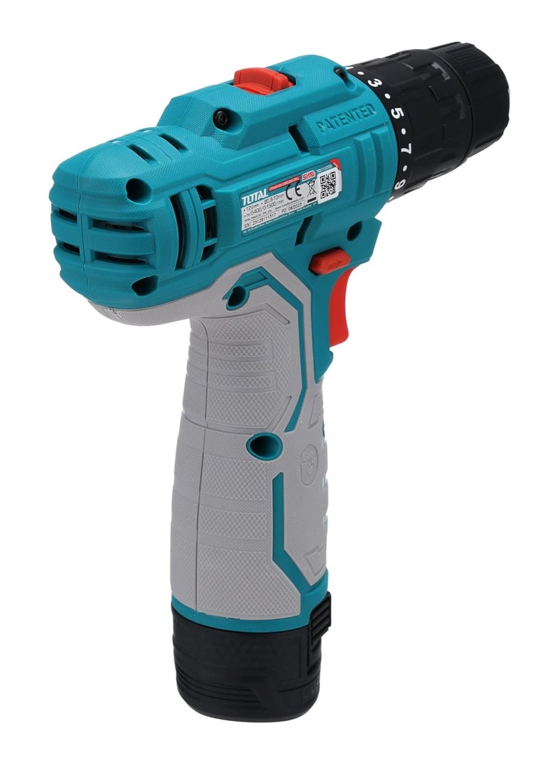 TOTAL Lithium Ion Cordless Drill 12V TDLI12208 - Image 4
