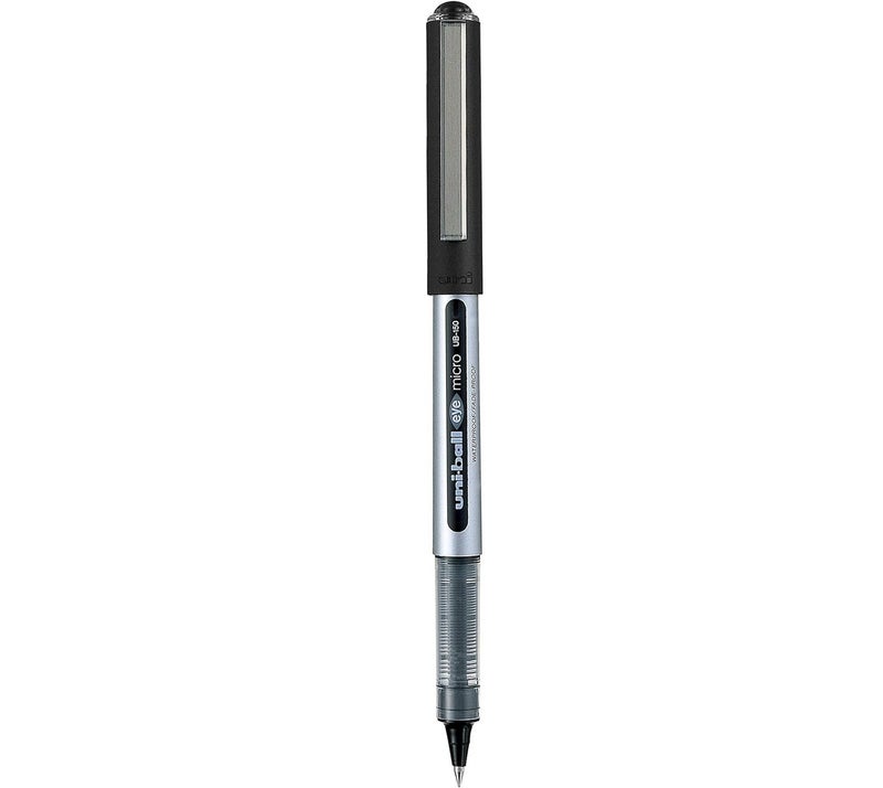 Uniball UNI-Ball Eye UB150 Roller Pen Set - Black Ink, Pack of 6 - Image 2