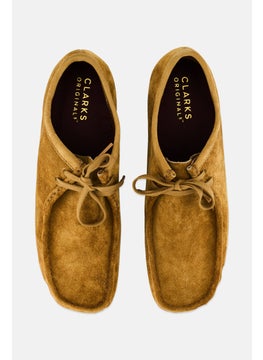 clarks Men Standard Wallabee Lace Up Casual Shoes, Khaki  - Image 3