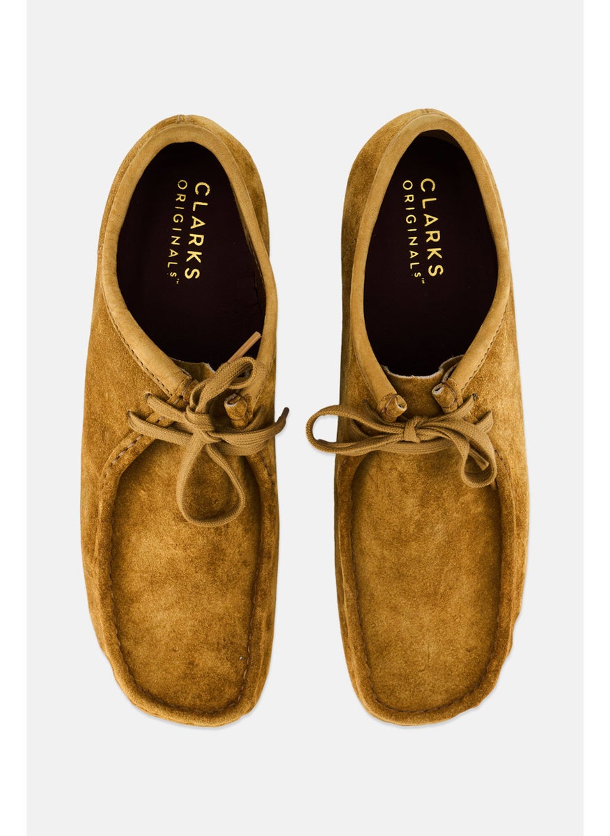 clarks Men Standard Wallabee Lace Up Casual Shoes, Khaki  - Image 3