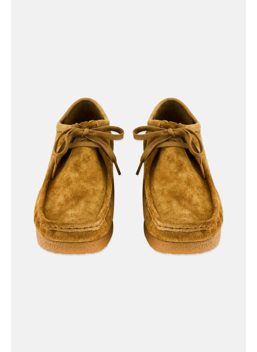 clarks Men Standard Wallabee Lace Up Casual Shoes, Khaki  - Image 4