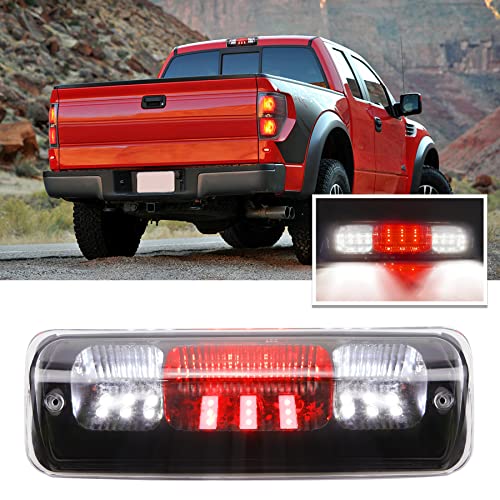 Bomusou Fit for 2004-2008 Ford F150 3rd Brake Light, for 2007-2010 Ford Explorer Sport Trac High Mount Brake Light Cargo Light for 7L3Z-13A613-B (Black Housing Clear Lens) - Image 1