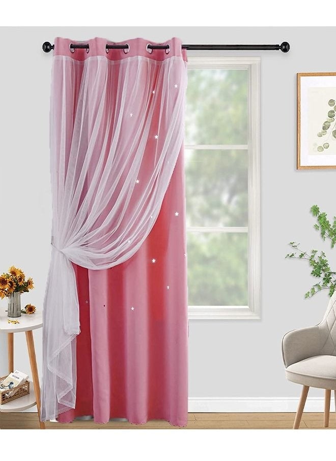 كي واي دي - ستائر التعتيم Fabric Nation ستائر غرفة نوم معزولة حراريا لغرفة المعيشة 100x250 سم - Image 1
