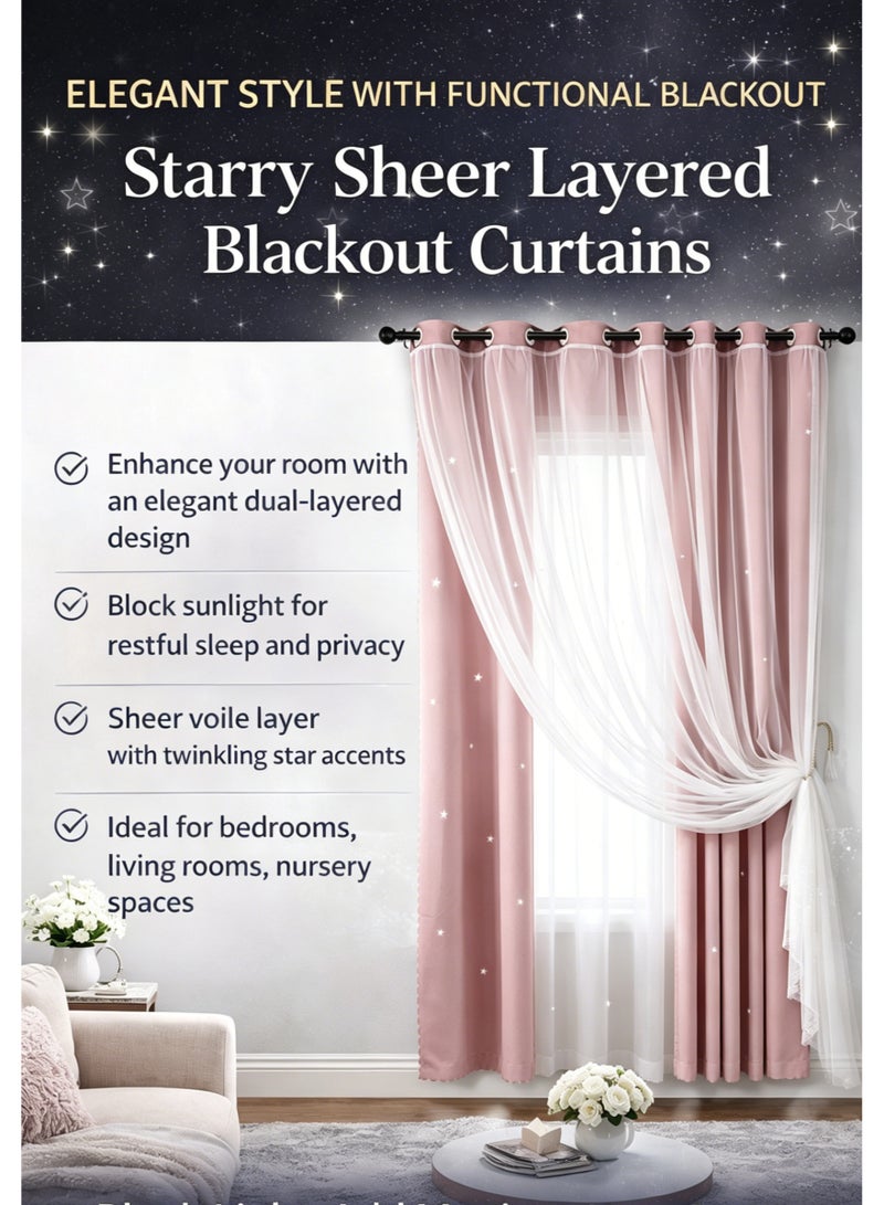 KYD Fabric Blackout Curtains Thermal Insulated Bedroom Curtains for Living Room 100x250cm - Image 5