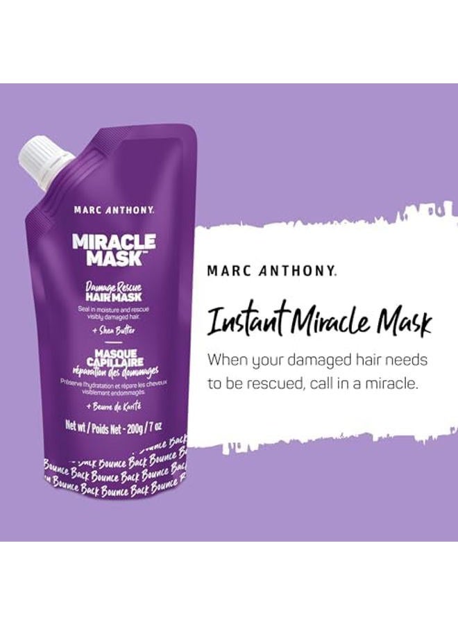 MARC ANTHONY Hair Mask for Dry Damaged Hair - Deep Conditioning Mask Protects & Nourish with Shea Butter, Avocado & Grapeseed Oils - Seal in Moisture and Rescues Visibly Damaged Hair - Sulfate Free - Image 3